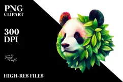Vibrant Watercolor Panda, Transparent PNG Product Image 3