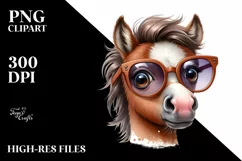 Confused Horse Portrait | Sublimation | Clipart Product Image 3