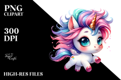 Running Cute Unicorn, PNG Product Image 2