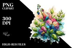 Wooden Stained Sweet Pea Splash Product Image 2