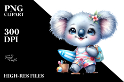 Punk Baby Koala Dressed for Summer, High-Res PNG Product Image 2