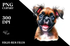 Happy Baby Boxer Watercolor PNG Product Image 2