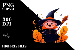 Funny Simple Witch PNG Product Image 2