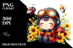 Colorful Sleeping Baby Ladybug Product Image 2
