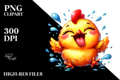 Funny Cute Chicken Smiling with Tongue Out Product Image 2