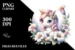Cute Baby Unicorn Soldier Farting | Sublimation | Clipart Product Image 3