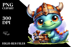 Adorable Baby Dinosaur PNG Product Image 2