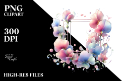 Shiny Pastel Sweet Pea PNG Product Image 2