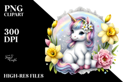 Baby Unicorn Narcissus Frame Product Image 2