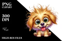 Golden Retriever Cartoon Watercolor Product Image 2