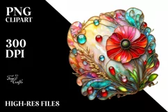 Watercolor Luxury Flower Splash Clipart Product Image 1