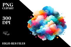 Vibrant Cloud Clipart Product Image 2