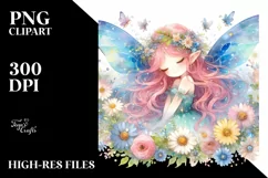 Colorful Cute Fairy PNG Product Image 1
