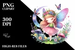 Colorful Cute Fairy PNG Product Image 1