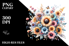 Colorful Sunflower Design, Transparent PNG Product Image 2