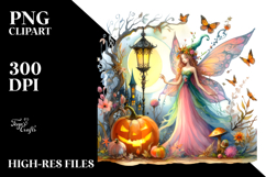 Vibrant Fairy Halloween Drawing Product Image 2