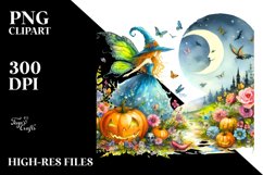 Vibrant Fairy Halloween Drawing Product Image 2