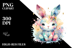 Colorful Bunny Diamonds PNG Product Image 2