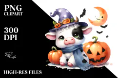 Vibrant Baby Cow Halloween Product Image 2