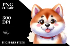 Happy Akita, Transparent PNG Product Image 2