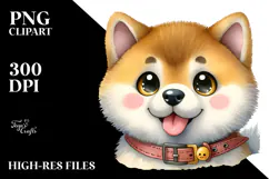 Happy Akita, Transparent PNG Product Image 2