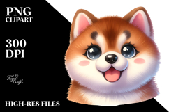 Cute Cartoon Akita PNG Product Image 2