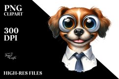 Funny Dog Big Eyes Clipart Product Image 1