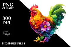 Abstract Vibrant Chicken Plant Leaves, 20 oz Tumbler Product Image 2