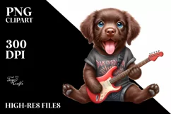 Baby Chesapeake Bay Retriever as Rock Star Product Image 3