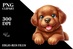 Watercolor Baby Cartoon Chesapeake Bay Retriever, PNG Product Image 2