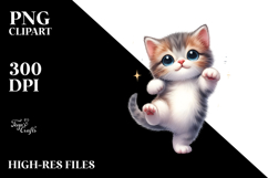 Funny Kitten Dancing, PNG Product Image 2