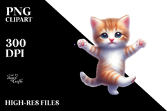 Funny Kitten Dancing, PNG Product Image 2