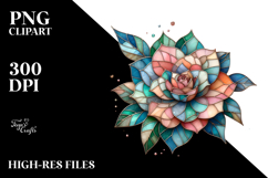 Pastel Wooden Camellia, Colorful PNG Product Image 2