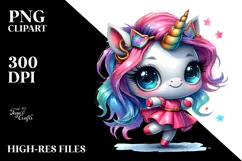 Dancing Baby Unicorn Drawing, Transparent PNG Product Image 2