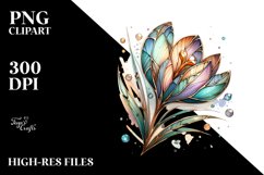 Abstract Stained Crocus | Sublimation | Clipart Product Image 3