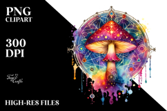 Vibrant Mushroom Tarot PNG Product Image 2