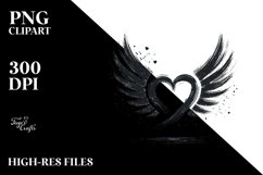Simple Paintbrush Style Heart PNG Product Image 2