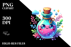 Vibrant Watercolor Funny Magic Potion, Cute Product Image 2
