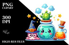 Vibrant Watercolor Funny Magic Potion, Cute Product Image 2
