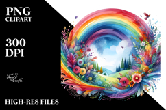 Colorful Vibrant Rainbow | Clipart Product Image 2