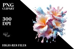 Pastel Glossy Shiny Freesia | Sublimation | Clipart Product Image 1