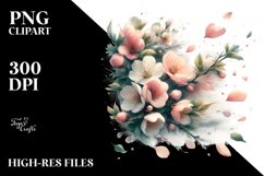 Tumbling Spring Petals | Sublimation | Clipart Product Image 1