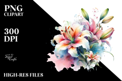 Abstract Vibrant Lily, Transparent PNG Product Image 1