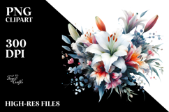 Vibrant Lily Abstract PNG Product Image 1