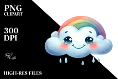 Whimsical Cloud with Big Eyes PNG Product Image 2