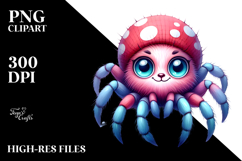 Vibrant Watercolor Funny Spider, Cute Product Image 2
