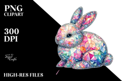 Colorful Bunny Diamonds PNG Product Image 2