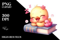 Sleeping Baby Book PNG Product Image 2