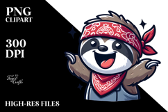 Silly Smirk Sloth, Playful PNG Product Image 2