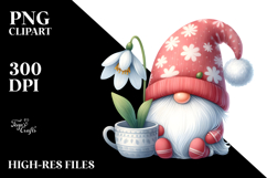 Cute Watercolor Gnome with Big Hat Product Image 2